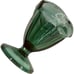 Vintage Anchor Hocking Emerald Green Glass Tulip Cups Ice Cream Sundae