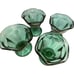 Vintage Anchor Hocking Emerald Green Glass Tulip Cups Ice Cream Sundae