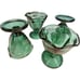 Vintage Anchor Hocking Emerald Green Glass Tulip Cups Ice Cream Sundae