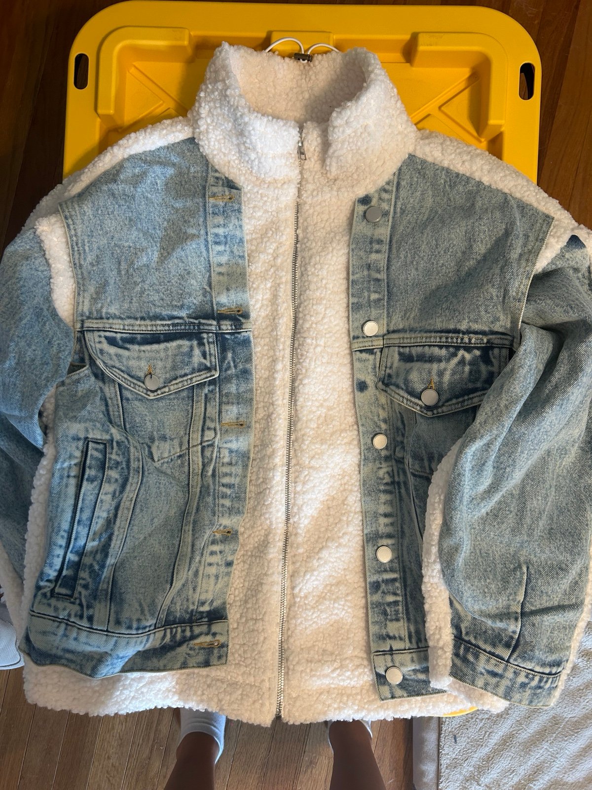 Denim Sherpa jacket