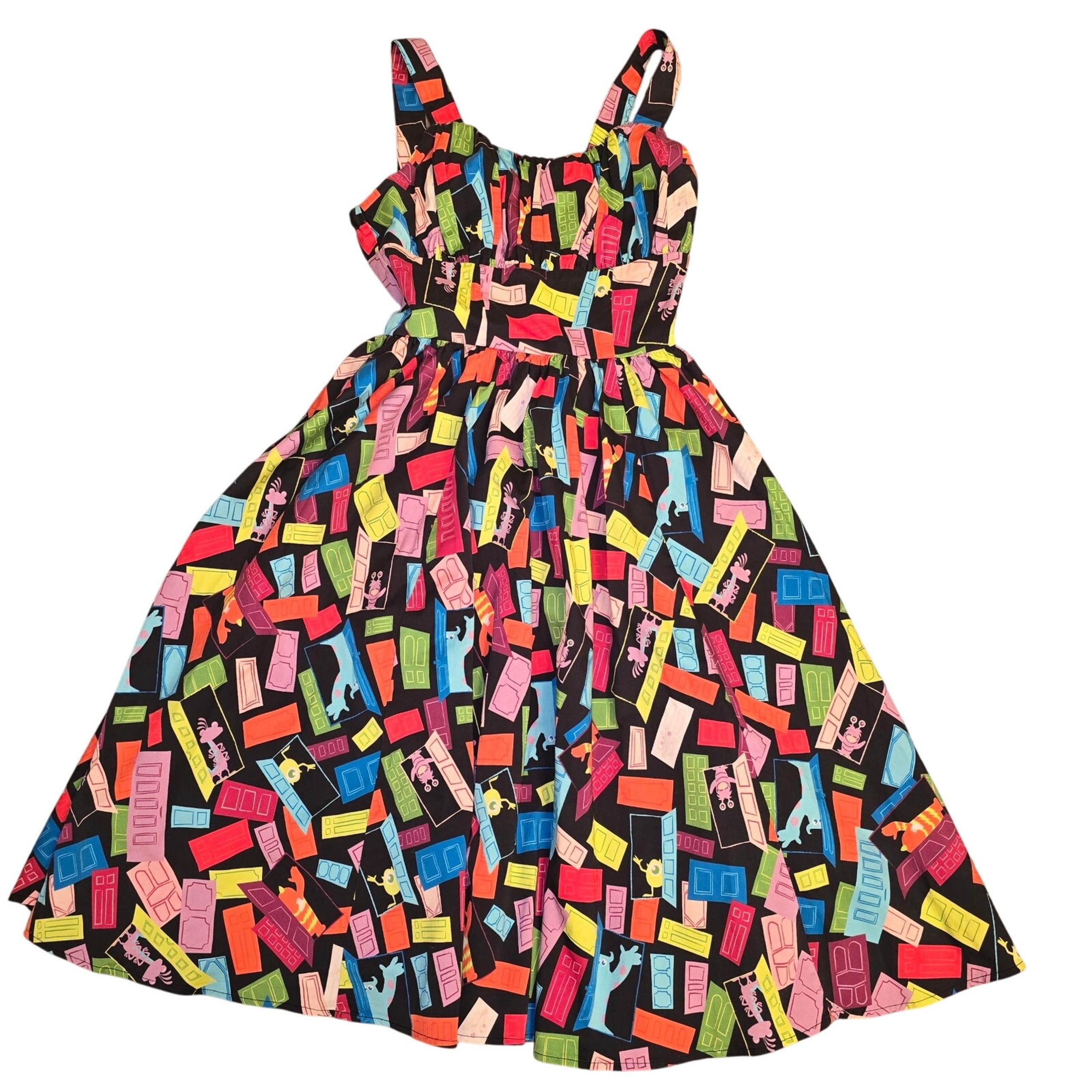 Disney Park Exclusive Dress Shop Monsters Inc Doors Tank Dress Women's XS