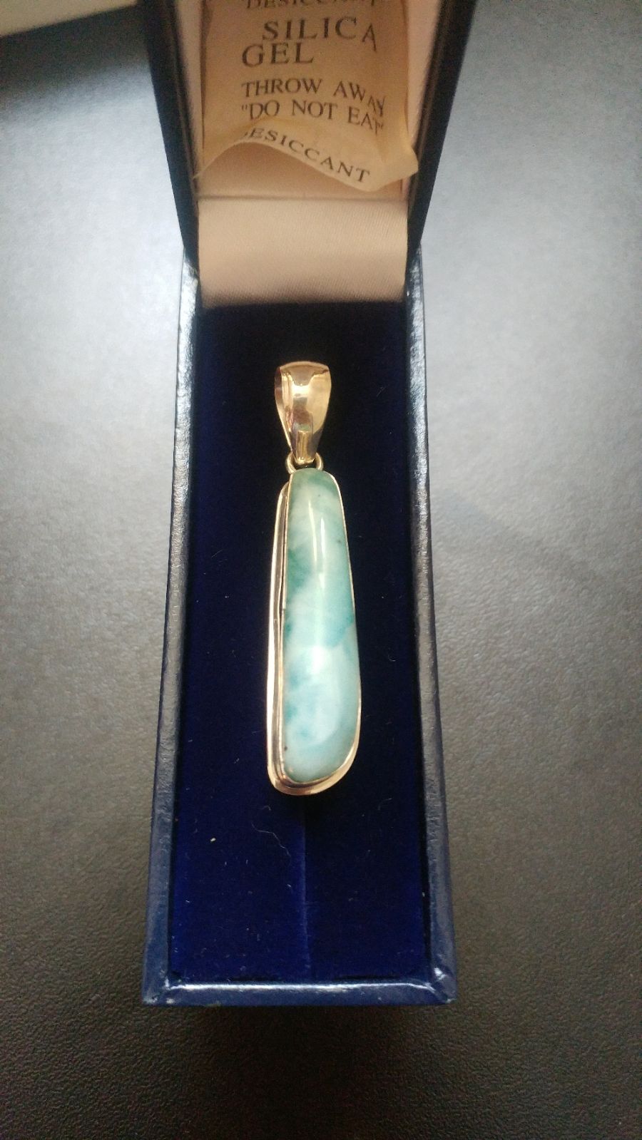 Larimar in 925 silver Pendant