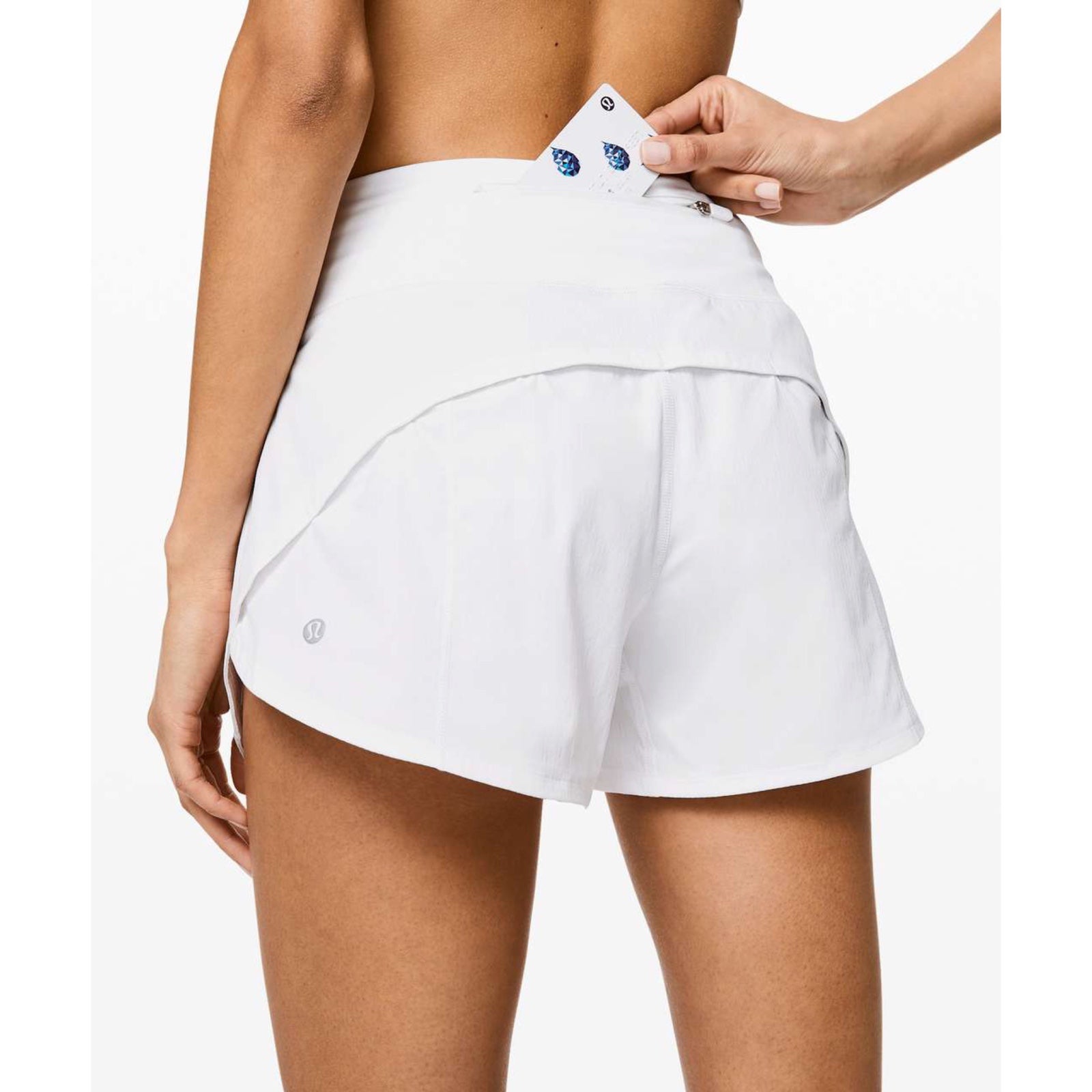 Lululemon Speed Up Short Long *4 Updated Fit White