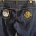 NWT BABY PHAT PLUS SIZE 24 DENIM CAPRI JEANS