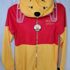 XS/XCH Winnie The Pooh Bear Pajamas Union suit One Piece Costume Size 0-2