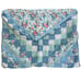 American Pacific Patchwork Pillow Shams Floral Checkered Envelope 21 x 28 Vtg