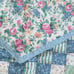 American Pacific Patchwork Pillow Shams Floral Checkered Envelope 21 x 28 Vtg