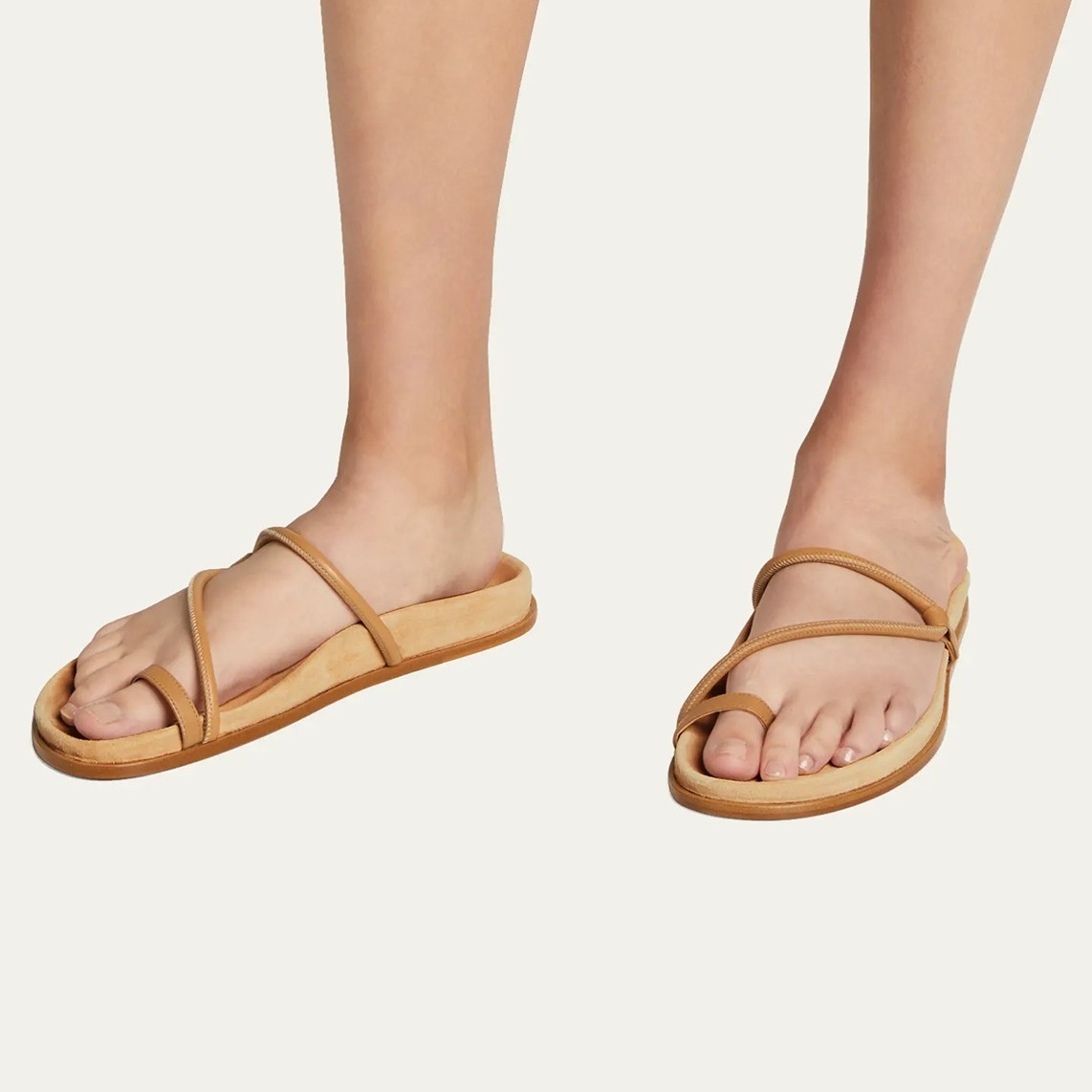 Emme Parsons Bari Sandal – Tan Nappa & Suede
