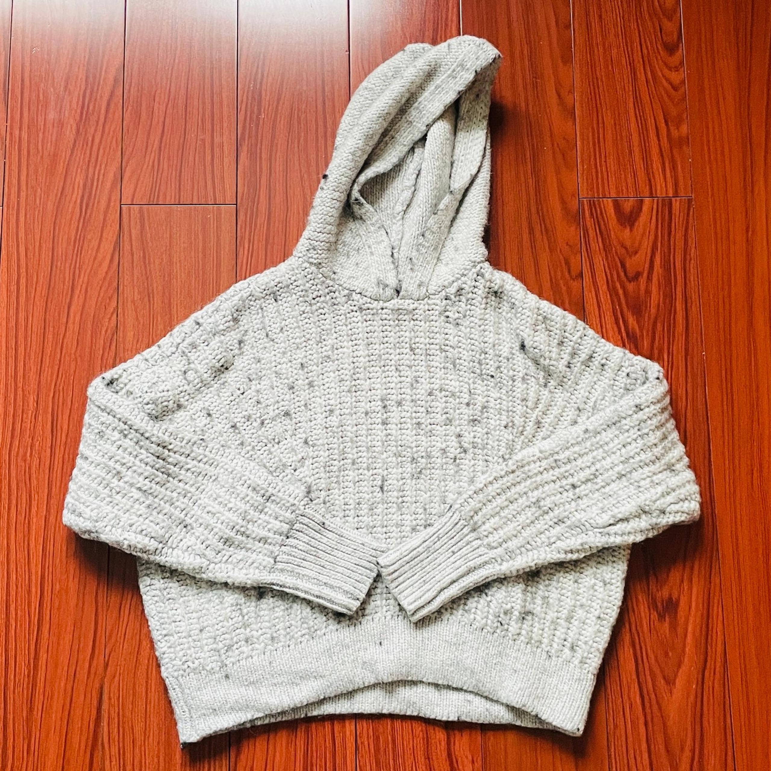 Lucky Brand Hooded Knit Sweater Size Small Petite