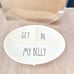 NWT Rae Dunn GET IN MY BELLY Baby Feeding Silicone Suction Plate