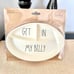 NWT Rae Dunn GET IN MY BELLY Baby Feeding Silicone Suction Plate