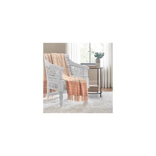 Exclusive NEW Home Decorators Collection Terracotta Border Stripe Turkish Cotton