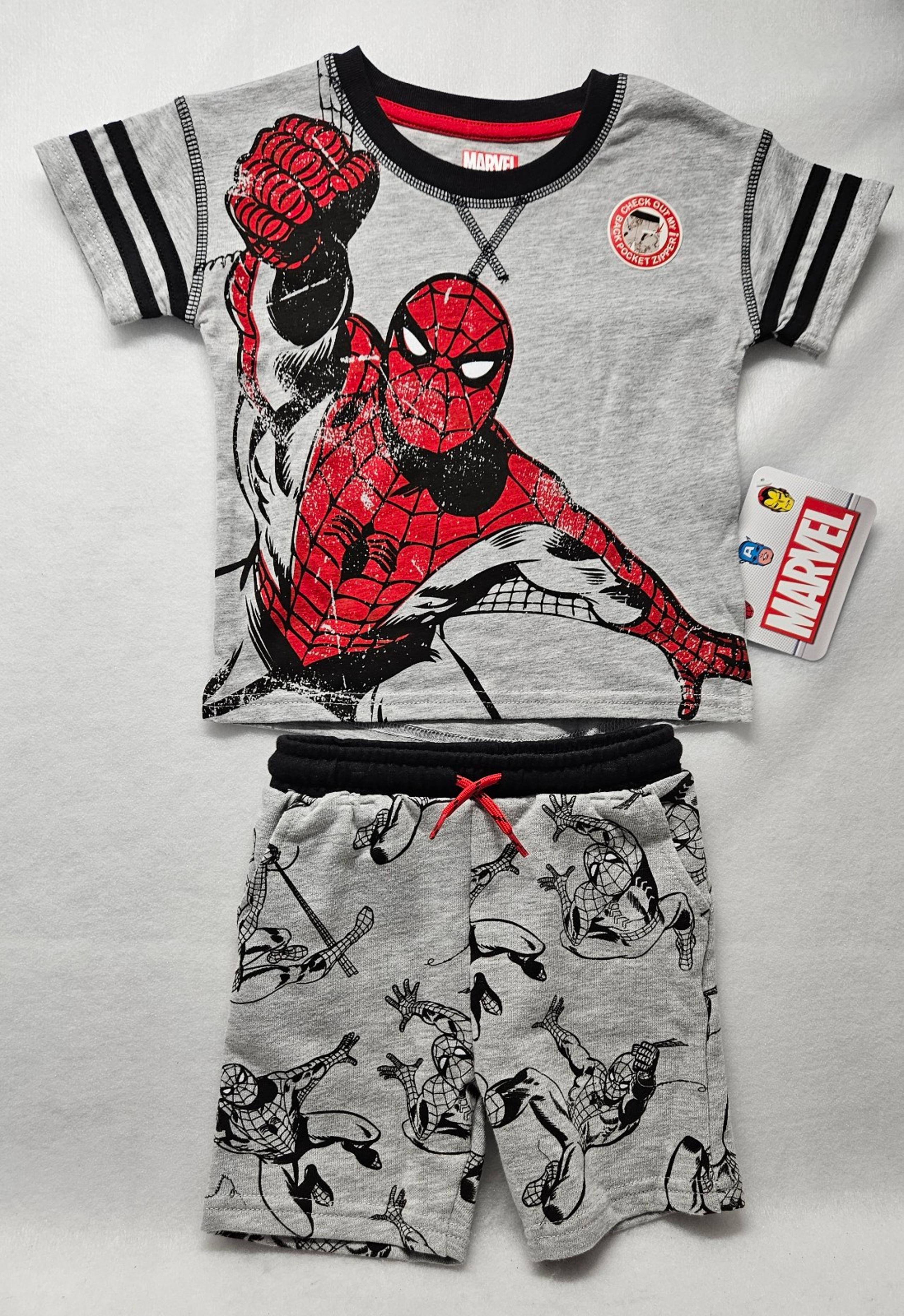 Spider-Man Toddler Boys Short Sleeve T-Shirt & Shorts Set, 2-Piece, Size 2T/New