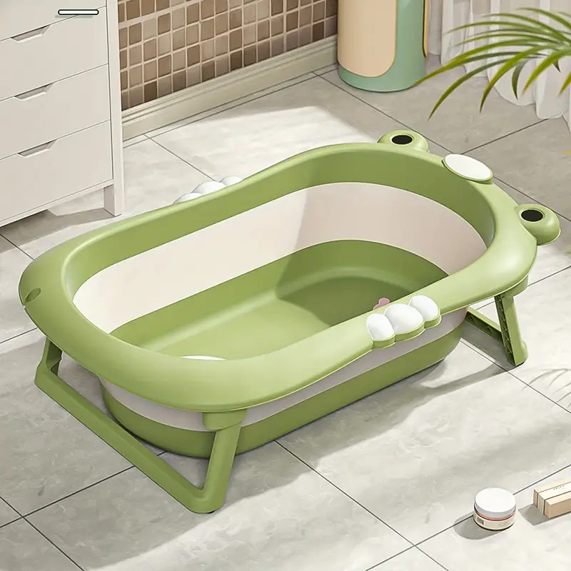 1 Baby Folding Bathtub, Kids Bathtub, Portable Space Saving Bathtubs---nbv