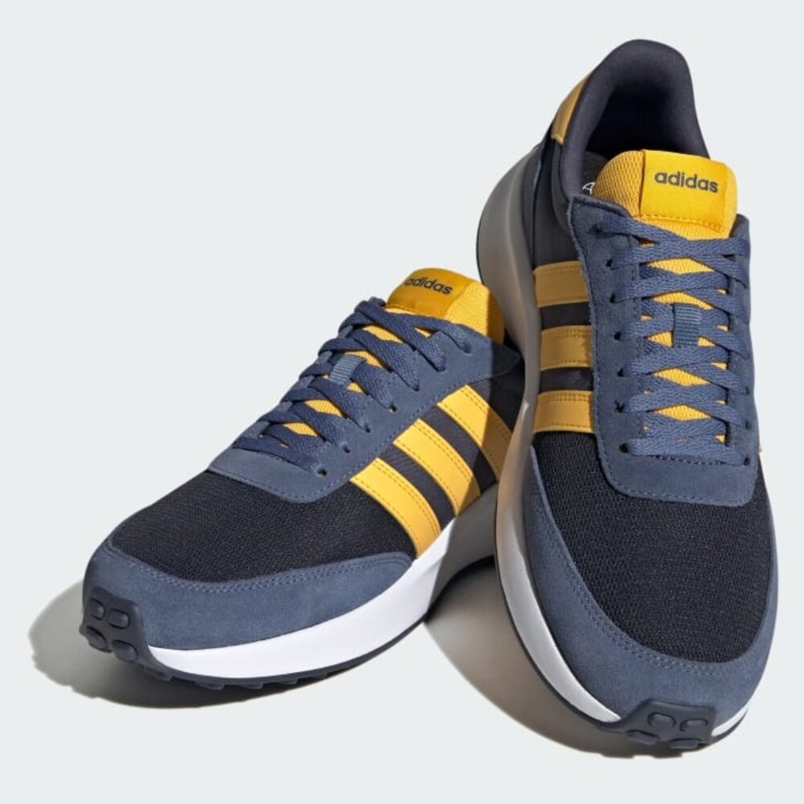 Adidas Men's Run 70s Lifestyle Running Shoes Sneakers in Blue Yellow
