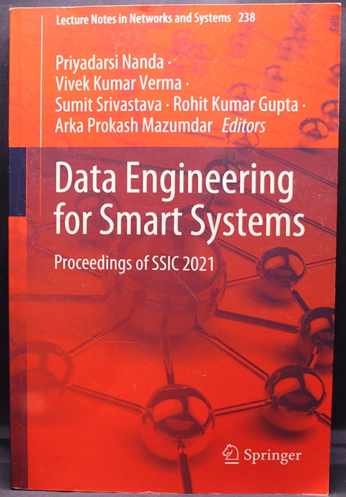 Data Engineering for Smart Systems thru Springer 2021 Paperback 9789711626401