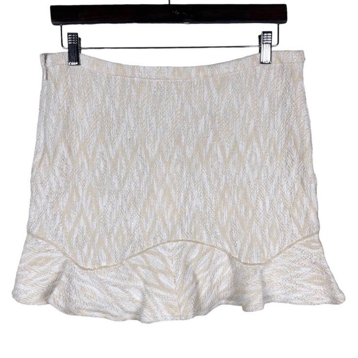 ba&sh Germain Ruffle Knit Mini Skirt 3 L