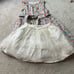Mini Boden Linen Blend Floral Special Occasion Dress w/ Tulle Skirt 3-4Y