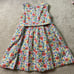 Mini Boden Linen Blend Floral Special Occasion Dress w/ Tulle Skirt 3-4Y
