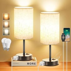 NEW Set of 2 Table Lamp for Bedroom, Bedside Table Lamps,