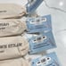 NWT 4 Reusable Stainless Steel Straw Sets - each pouch is uniquely labeled