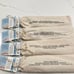 NWT 4 Reusable Stainless Steel Straw Sets - each pouch is uniquely labeled