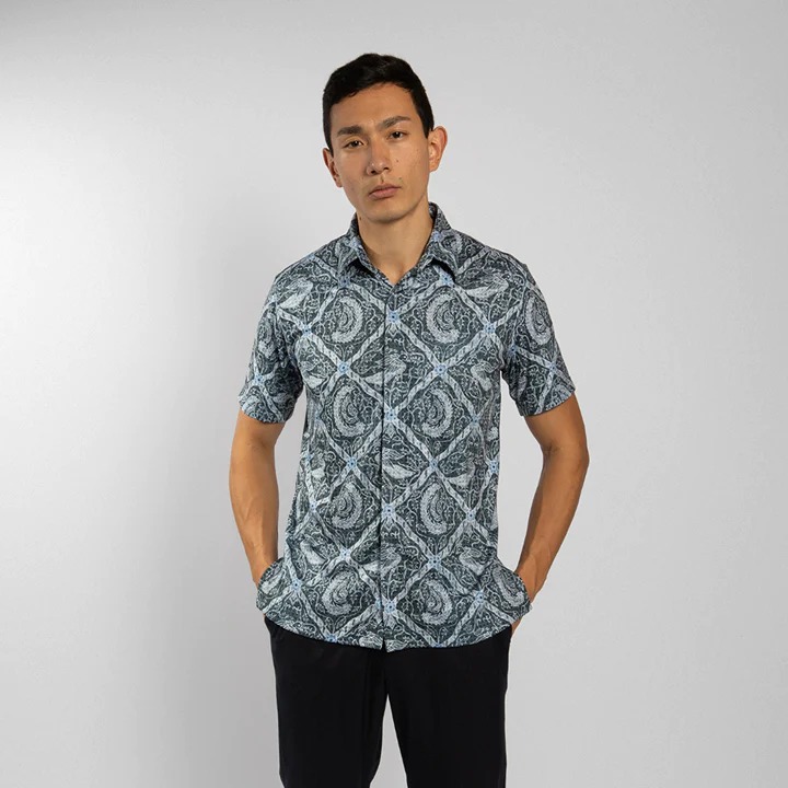 Luxury Performance Batik Shirt for Mens