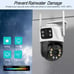 4k smart 360 dual surveillance camera