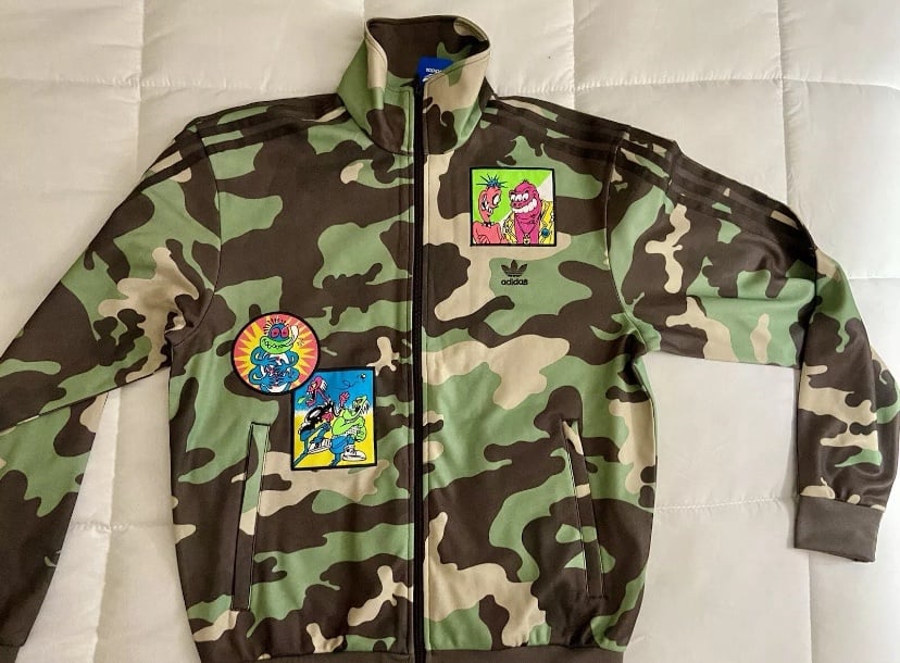 ADIDAS x Jeremy Scott Track Top H53369 Jacket Camo Zip Up Mens Size MED NWT 180