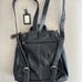 Tignanello Black Leather Lined Backpack w/keychain