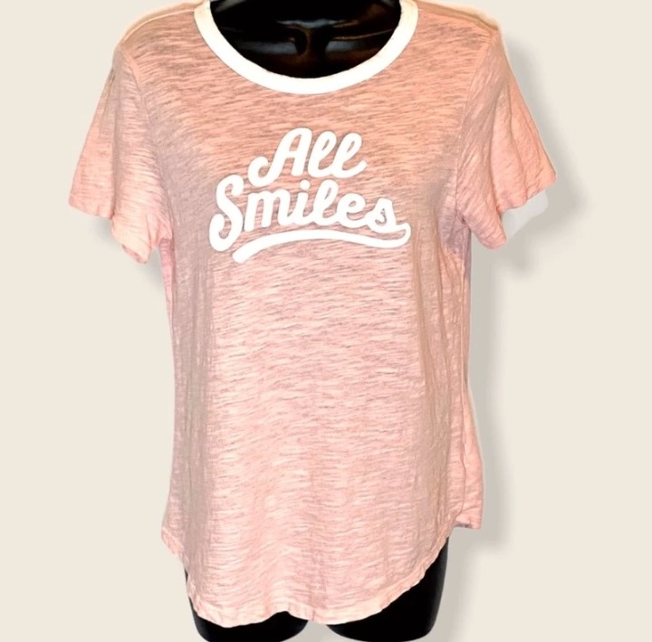 Old Navy All Smiles burnout tee
