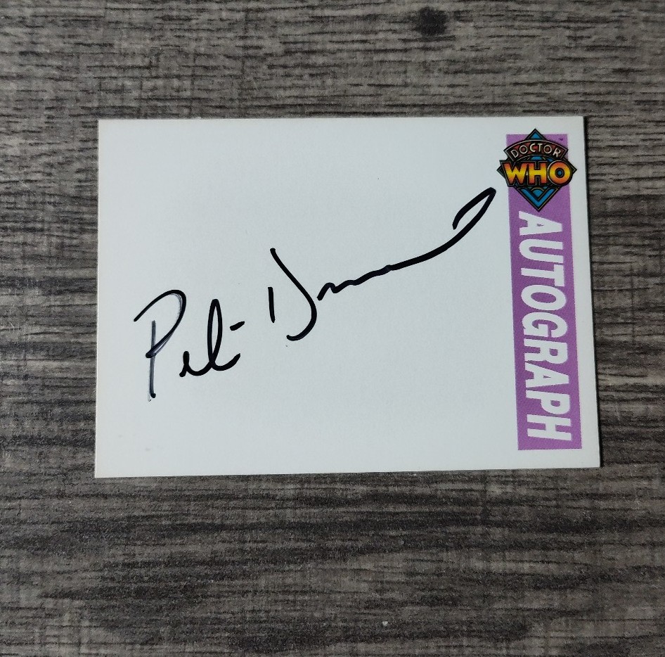 PETER DAVISON DOCTOR WHO Cornerstone Series 1 Autograph trading card 1994