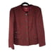 Vintage Maroon Black Boucle Career Blazer