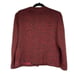 Vintage Maroon Black Boucle Career Blazer
