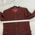 Vintage Maroon Black Boucle Career Blazer