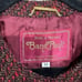 Vintage Maroon Black Boucle Career Blazer