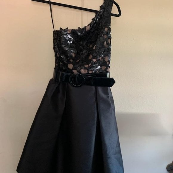 THEIA One-Shoulder Dress