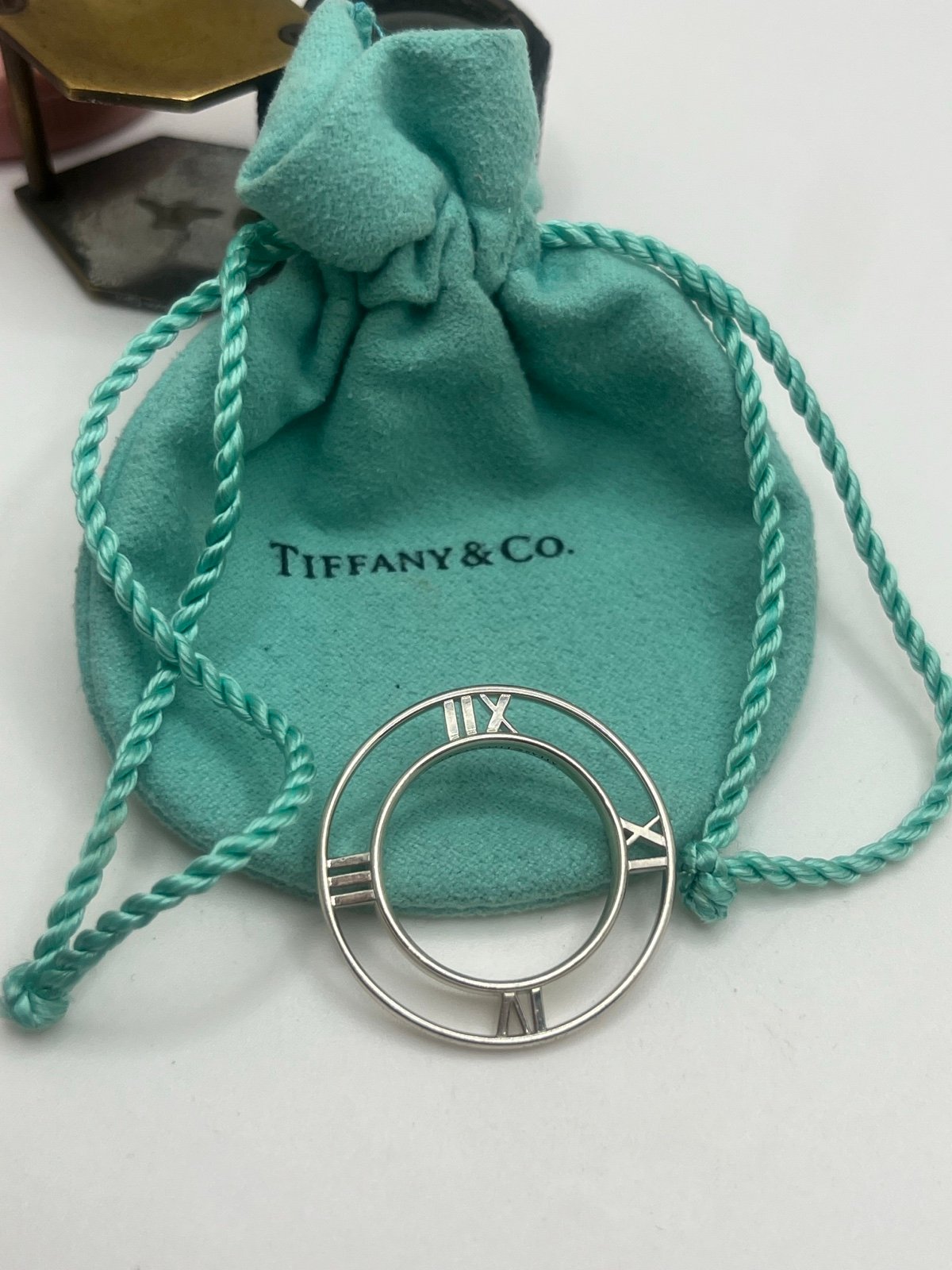 Tiffany & Co. Sterling Silver Atlas Circle Medallion Pendant