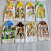 Vintage 1970s Crochet Oven Door Towel Lot Of 12 Mushrooms Cozy Cottage Hand Made