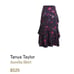 Tanya Taylor Aurelia Floral-Print Ruffle A-line Silk Skirt size 8 NWOT 525 MSRP