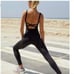Free People Good Karma Onesie Washed Black M/L