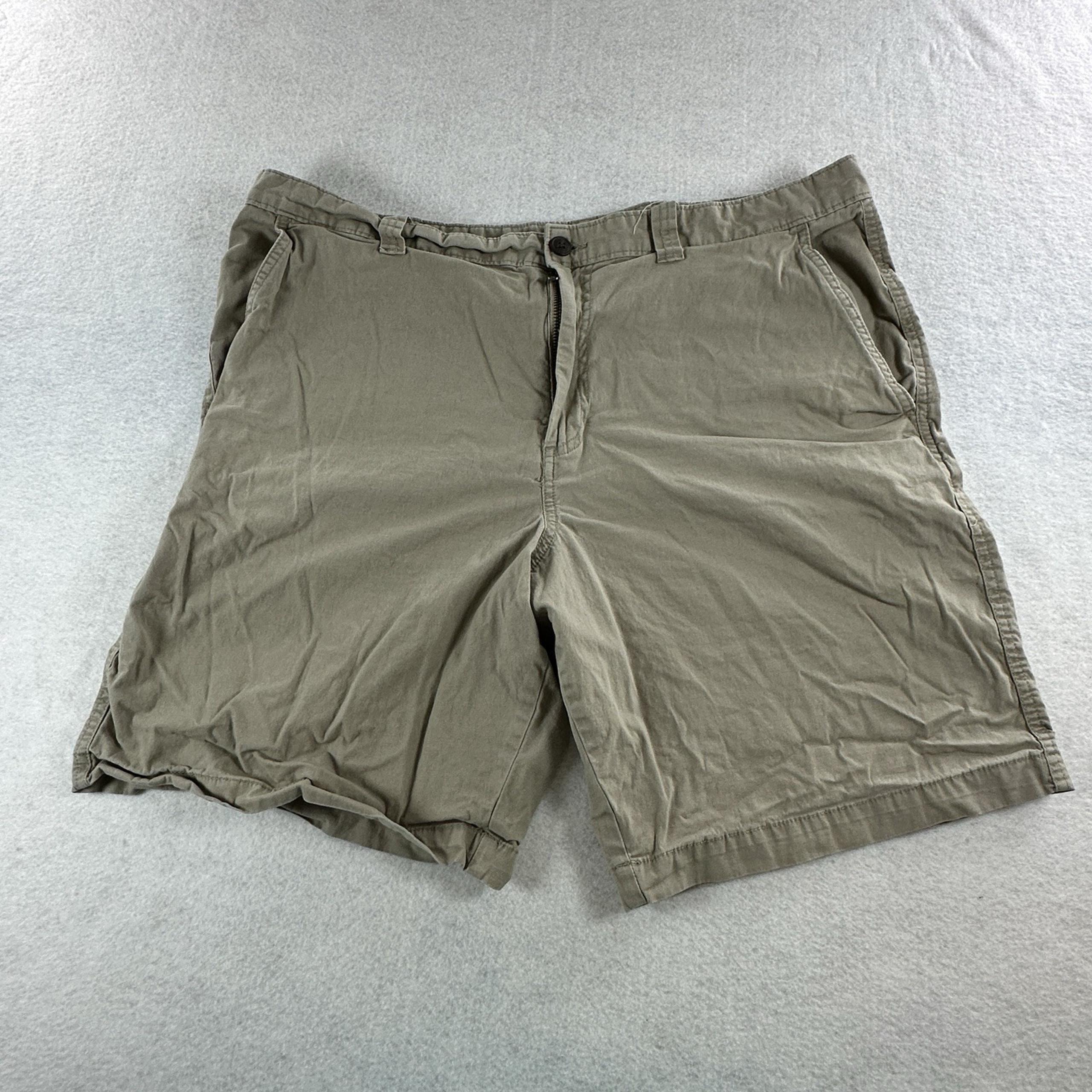 Magellan Outdoor Men's Shorts Size 38W Tan Chino Flat Front