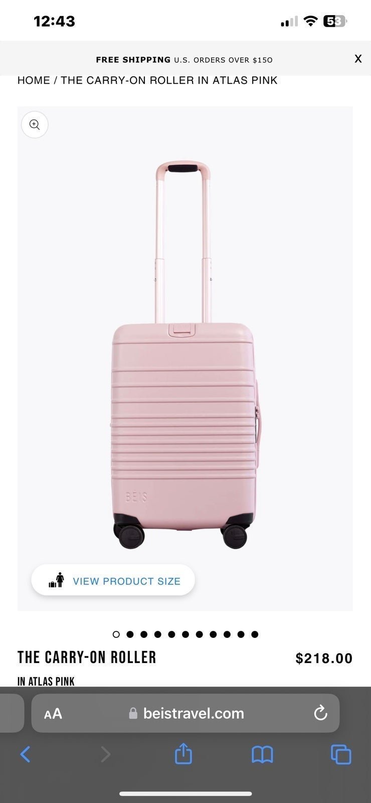 Béis carry on luggage