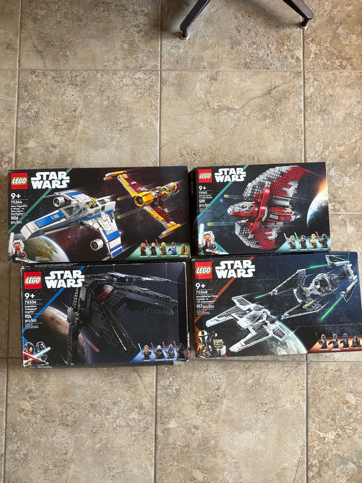 *Builds Only* Lego Star Wars Ships, (No minifigs)