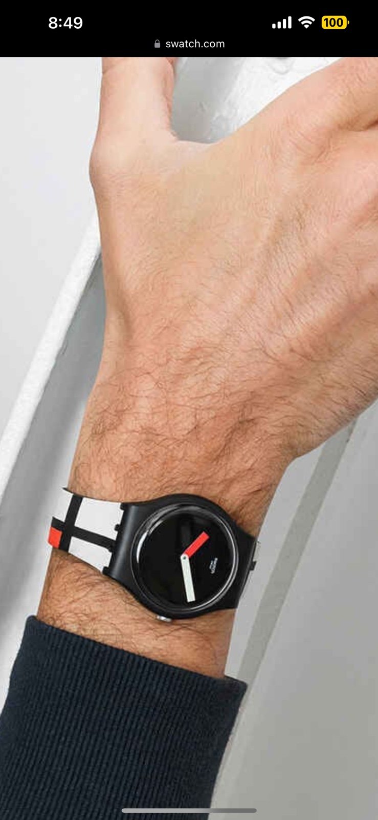 Swatch X Centre Pompidou New Gent SUOZ344 RED, BLUE AND