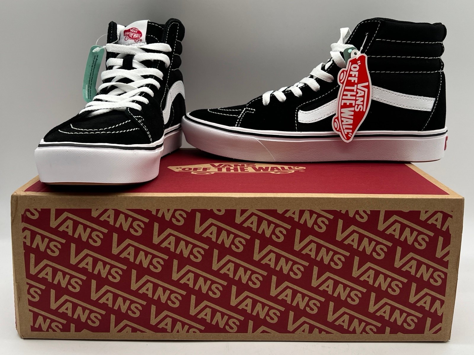 New VANS SKATE SK8-HI SZ 10 men UNISEX SZ 11.5 women black true white Comfycush