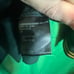 UNDERCOVER green/gold embroidered collegiate logo sweatshirt