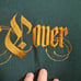 UNDERCOVER green/gold embroidered collegiate logo sweatshirt