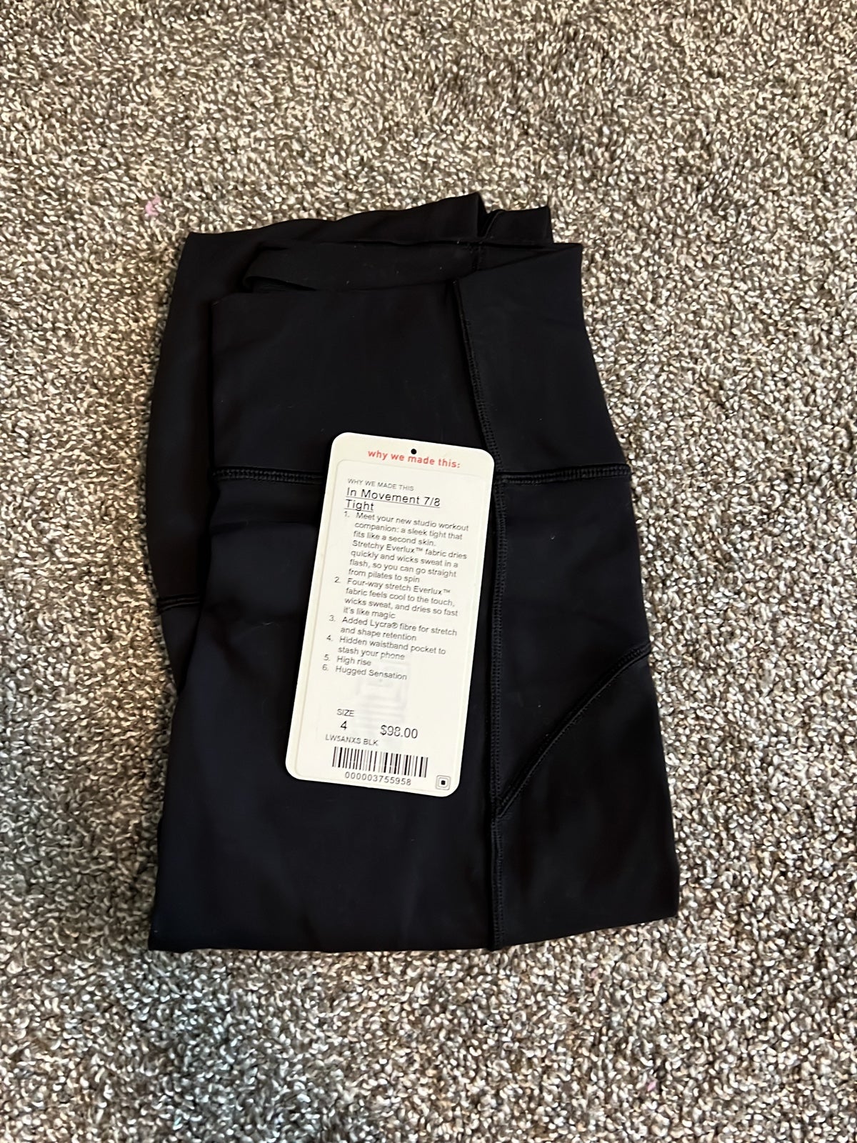 lululemon In Movement Tight 7/8