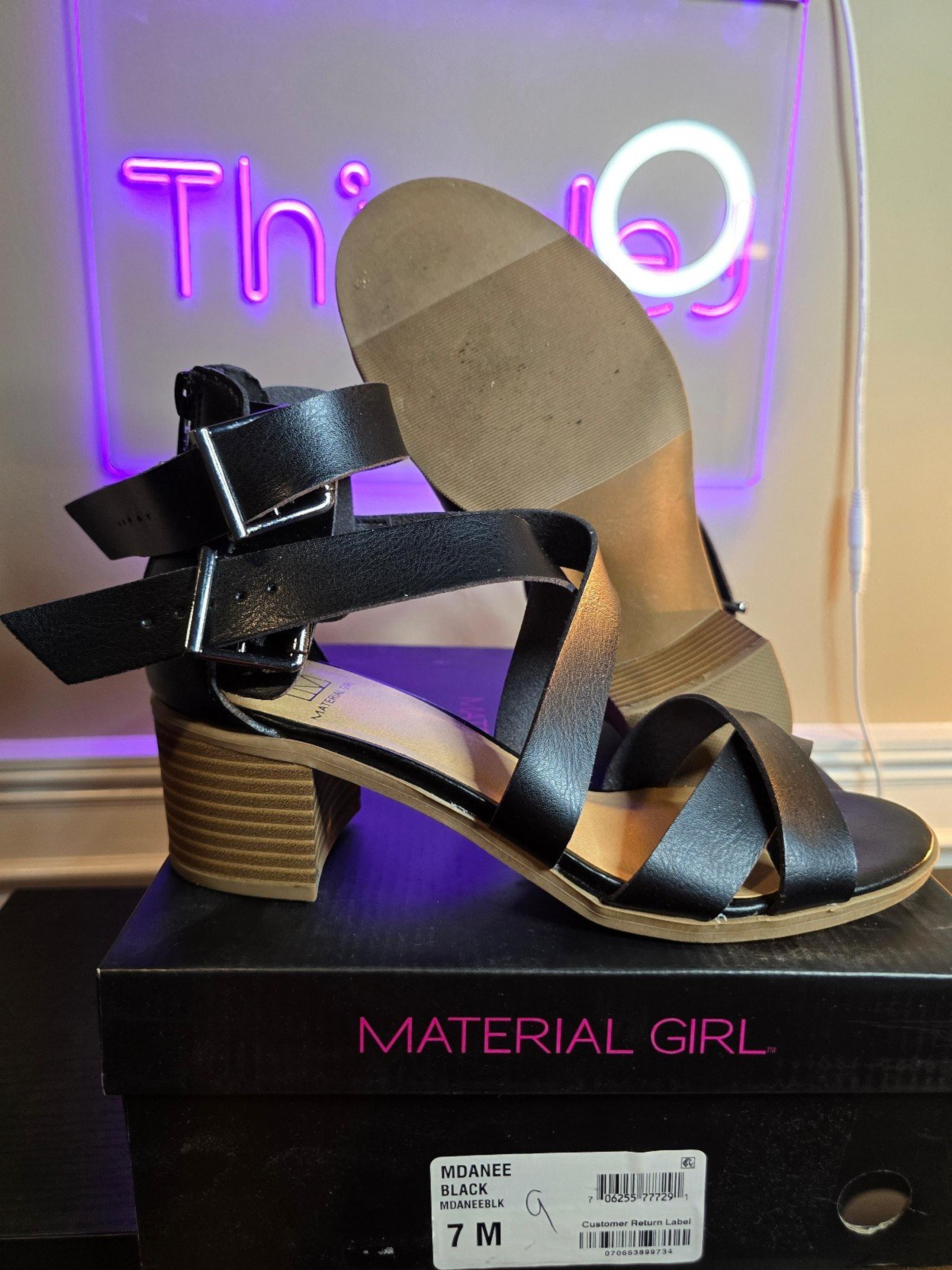Material Girl Strappy Heel Sandals